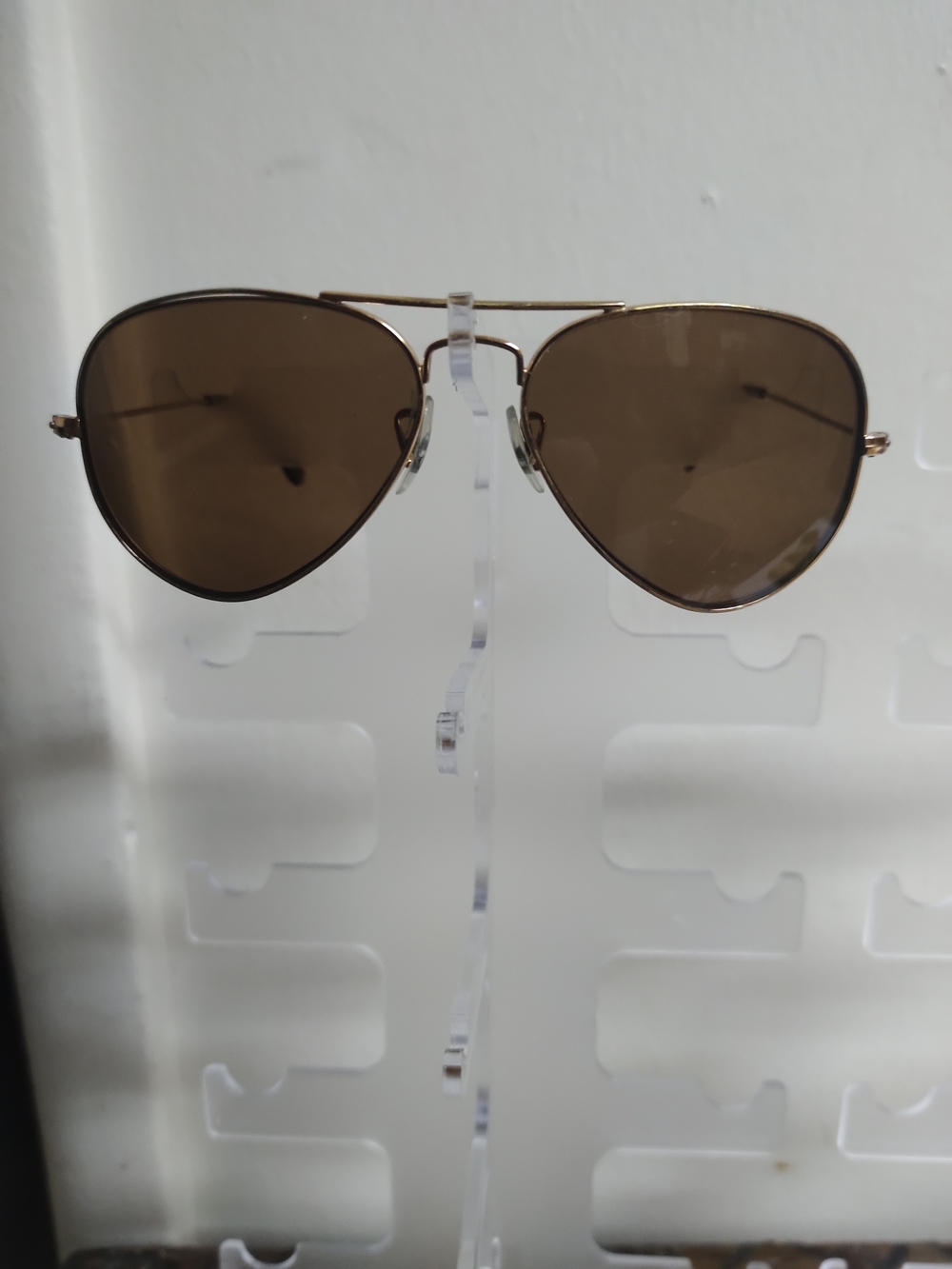 House of Sunny Gold Frame Brown Lens Aviator Sunglasses